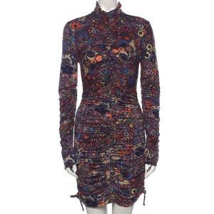 A.L.C. long sleeve mini dress floral. Size L. NWT